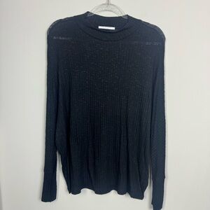 CHRIS & CAROL | NEW Black Mock Neck Dolman Sleeve Top Women’s Size Medium